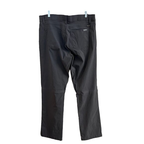 Men's Eddie Bauer Nylon Tech Pants. Gray Stretch Flex Straight Leg. Size 36 x 32 - Picture 2 of 6